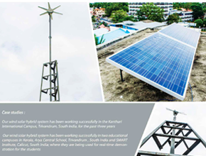Wind solar hybrid streetlight